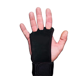 अनुकूलन योग्य 2-छेद चमड़े के जिमनास्टिक्स हाथ ग्रिप्स रक्षक कलाई पट्टी क्रॉसफिट वेटलिफ्टिंग जिम व्यायाम घुटने की मालिश - Product Image 2