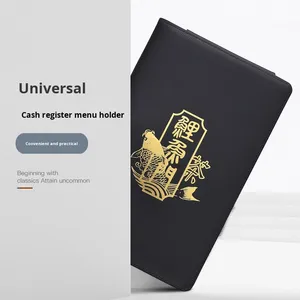 Porta Menús Magnético Ecológico de PU, Organizador de Recibos para Cajero, Porta Pedidos de Bebidas, Carpeta para Facturas, Organizador de Documentos - Product Image 2