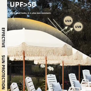 Sombrilla LS de Alta Calidad, <span class=keywords><strong>Parasol</strong></span> Tropical para Playa, Sombrilla para Exteriores con Borlas para Patio, Jardín, <span class=keywords><strong>Terraza</strong></span> - Product Image 5