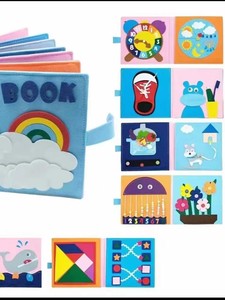 <span class=keywords><strong>Livre</strong></span> en feutre Montessori pour l'éducation précoce, développe les compétences pratiques, résistant aux déchirures, jouet éducatif pour enfants - Product Image 4
