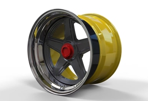 Ruedas de Carreras HRW PROJECT, Personalizadas, Forjadas en 3 Piezas, de Aleación de Aluminio Cóncavas Plateadas de 17-22 Pulgadas, Nuevas, PCD de 100mm/108mm/115mm, 25-40mm - Product Image 2