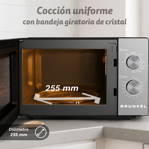 Four à micro-ondes Grunkel 20L avec fonction grill, puissance 800W - Product Image 6