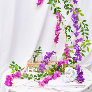 Fleurs artificielles de glycine Dorman, 100cm-200cm, guirlandes en soie suspendues, décoration pour la maison, accessoires de photographie - Product Image 4