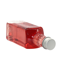 Bouteille de tequila en plastique jetable Rpet clair carré 200 ml