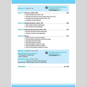 Contenuti del Libro di Testo di <span class=keywords><strong>Matematica</strong></span>, Obiettivi di Apprendimento, Test di Revisione, Pagine con Stampa Bianca su Carta - Product Image 5