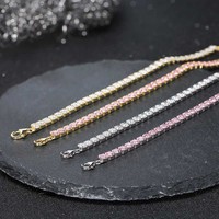 Bijoux haut de gamme en argent Sterling 925 Hip-hop Bracelet à la mode carré Zircon polyvalent neutre bijoux d'anniversaire pour femmes