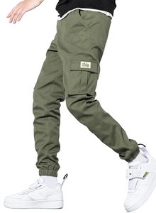 Vente en Gros Pantalons pour Hommes Pantalon de <span class=keywords><strong>Jogging</strong></span> Décontracté en Coton Pur de Couleur Unie Pantalon Cargo pour Hommes - Product Image 6