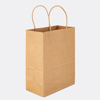 Sacs en papier kraft en stock, sacs personnalisés bon marché, papier kraft pour l'emballage alimentaire, emballage recyclable, sac en papier kraft