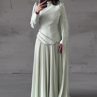 Nouvelle Robe Abaya Ouverte en Cachemire Ornée de Diamants 2026 pour Femmes Musulmanes – Coupe Ample et Modeste, Robe Longue Chic et Élégante – Vente en Gros