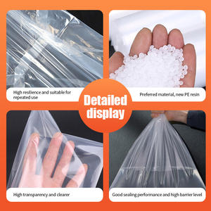 PE 4 면 가방 플라스틱 방습 플랫 하단 가방 기계 장비 방진 및 방습 입체 가방 - Product Image 3