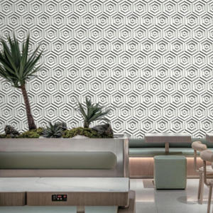 Tuiles en béton 3D UHPC Différents designs pour la décoration murale intérieure Tortuga 170*195mm - Product Image 1