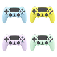 Manette Sans Fil Double Choc YLW Originale Noire BT pour PC, Joysticks et Manettes de Jeu pour Contrôleur PS4
