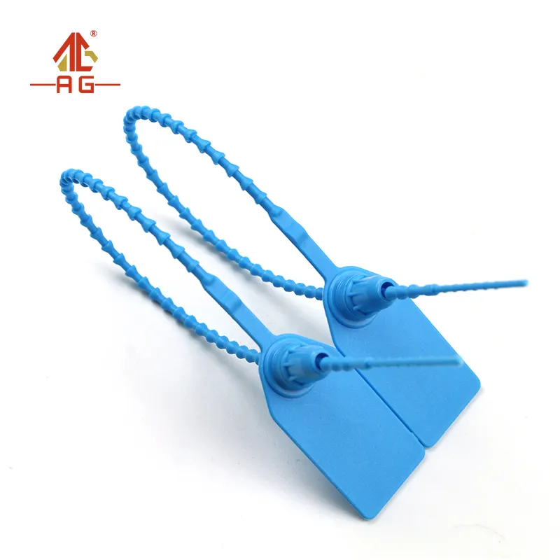 Z025 Frisado Plastic Seal Tamper Evident Sealing Zip Tie Rope Strip para roupas e sapatos