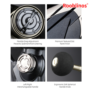 ROOBLINOS ST Surf Carp Fish Reel 9000 12000 Moteur Métallique Pro-Cast <span class=keywords><strong>Moulinet</strong></span> Spinning <span class=keywords><strong>Longue</strong></span> Portée avec Système de Bobinage de Précision - Product Image 6