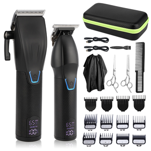 Máquina Cortadora de Barba Eléctrica Profesional en Oferta, Kit de Recorte de Pelo Inalámbrico y Potente para Hombre, para Barbería y Salón - Product Image 1