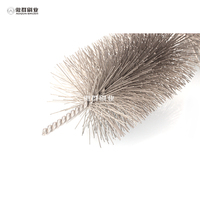 Outil d'ébavurage CNC Brosse en fibre céramique fil de cuivre Trous transversaux intérieurs Brosse pour ébavurage Cutter Mark Removal Counterbore Polissage