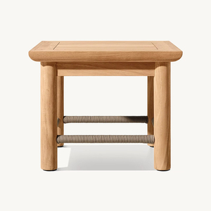 Meubles de patio en teck massif durables, design moderne, ensemble de salle à manger en bois pour hôtel ou entrepôt - Product Image 5