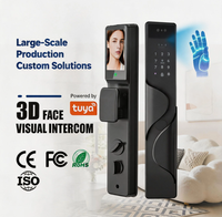 Serrure intelligente biométrique numérique Tuya, reconnaissance faciale 3D, serrure de porte intelligente avec caméra, serrure à empreintes digitales, TTlock, utilisation en appartement, hôtel