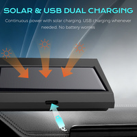 Sistem Pemantauan Keamanan Ban TPMS Mobil Tenaga Surya Layar LCD Digital Alarm Keamanan Otomatis Sensor Tekanan Ban Internal