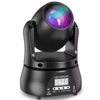 Projecteur LED Mini Beam RVBW 40W à Tête Mobile, Équipement d'Éclairage DJ Disco, Contrôle DMX 512, Lumières de Scène et de Bar à Tête Mobile