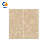 Carreaux en porcelaine 600x600mm, imitation pierre, texture moderne, antibactériens, résistants à l'usure, résistants aux acides, pour salle de bain, appartement