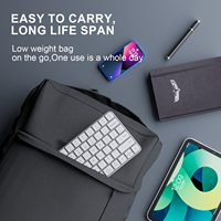 Nuevo Teclado Inalámbrico K303 Ergonómico con Interruptores de Tijera, Interfaz USB Tipo-C, Diseño Ultrafino de Metal, Compatible, Negro