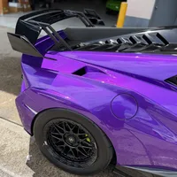 Film de protection de voiture violet brillant effet bonbon PET 122 microns, autocollants en feuille, revêtement automobile personnalisé, décalcomanie sans bulles d'air