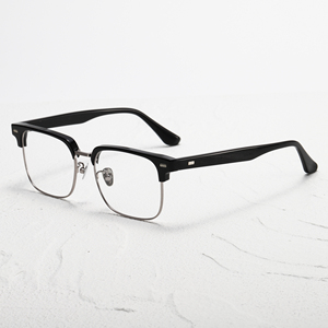 Retro Full Rim Rectangle <b>Eyeglasses</b> Lightweight Anti-Uv Unisex Adults Vision Correction <b>Frames</b> - Product Image 1
