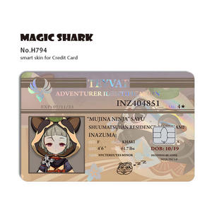 बैंक कार्ड फ्रंट साइड सुरक्षात्मक त्वचा स्टिकर कस्टम वाटरप्रूफ हटाने योग्य होलोग्राम एटम क्रेडिट कार्ड कवर स्टिकर - Product Image 3