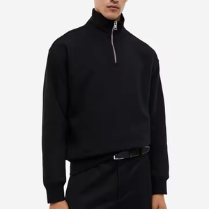 Sweat à capuche à demi-zip pour homme, logo personnalisé du fabricant, vente en gros, tissu personnalisé, polaire et molleton, sweats à capuche pour homme - Product Image 6