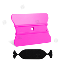 CLEZE Vinyle Grattoir Décalque Applicateur Outil En Plastique Feutre Bord Raclette Commutateur Carte Ensemble avec Tampons Vinyle Wrap Outils