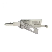 Lishi VAC102 Décodeur 2 en 1 et outil de serrurier pour véhicules Renault Flat 6 Cut