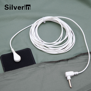 Very Soft Organic Cotton Silver Fiber <strong>Grounding</strong> <strong>Sheet</strong> Eathing Fitted <strong>Sheet</strong> with Cord and Plug - Product Image 2
