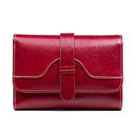 Portefeuille court à fermeture éclair en cuir PU RFID FangShui Chic-05 avec doublure, plusieurs tailles, pour femme, usage quotidien, fabriqué en Chine