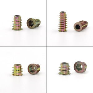 Tuerca trapezoidal empotrada Pinyou de aleación de zinc con cabeza hexagonal para conector de madera, diseño industrial - Product Image 2