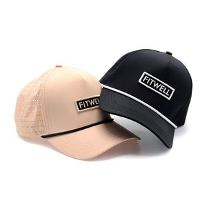 OEM Custom Design Your Own Embroidery Patch Logo 5 Panel Waterproof Running Sport Gorras Cap Nylon <b>Golf</b> Rope <b>Hat</b> - Product Image 2