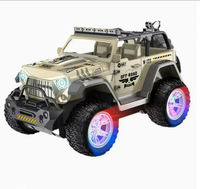 Coche RC Todoterreno de Alta Velocidad con Tracción en las Cuatro Ruedas, Modelo 24G, con Luces y Spray, para Escalar y Correr, de Plástico, Eléctrico, para Interiores y Exteriores, con Control Remoto de 40m