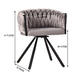 Free Sample Nordic Simple <strong>Mid</strong> <strong>Century</strong> <strong>Modern</strong> Minimalist Designs Velvet Swivel Set Room Kitchen Prices Luxury <strong>Chair</strong> for <strong>Dining</strong> - Product Image 6