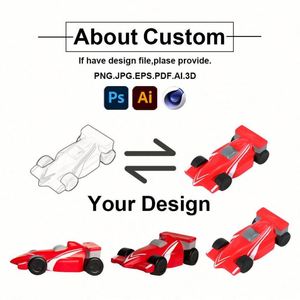 Ball anti-stress en mousse PU en forme de voiture de course avec impression de logo personnalisé, jouet anti-stress pour enfants - Product Image 2