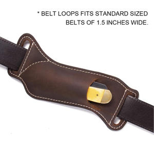 Fundas de cuero al por mayor para cuchillos, para cinturón, funda de bolsillo, portacuchillos plegable - Product Image 6