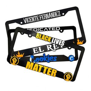 Custom Design Uv Printing Black Plastic <b>License</b> Plate <b>Frame</b> for Cars Decoration - Product Image 3