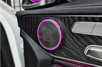 ICarsin - Éclairage d'ambiance intérieur LED 64 couleurs pour Mercedes Benz Classe C W205/GLC W253 2015-2021 - Accessoires