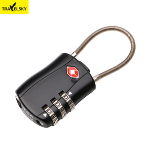 TSA Approved Combination <b>Padlock</b> Zinc Alloy Electroplated Travel Lock With Custom Logo For Luggage Backpacks - Product Image 2