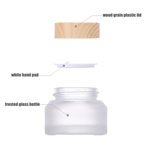 Pot de crème <span class=keywords><strong>en</strong></span> <span class=keywords><strong>verre</strong></span> dépoli de peinture 15g 30g 50g Emballage cosmétique vide pour soins de la peau pour femmes - Product Image 5