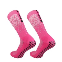 Chaussettes de football professionnelles respirantes personnalisées avec points en caoutchouc antidérapants, vente en gros en usine