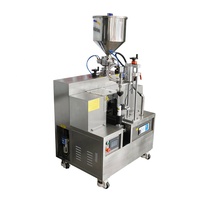 Tube cosmétique dentifrice pâte petite pommade soin mayonnaise tuyau d'étanchéité tasse machine de remplissage de crème cosmétique