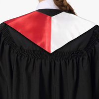 Étole de graduation en satin avec broderie du drapeau national du Panama