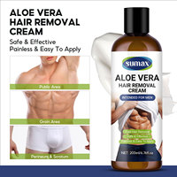 SUMAX Crème dépilatoire pour hommes 200ml + grattoir