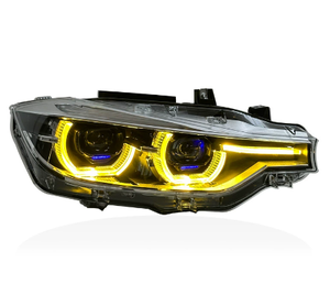 ไฟหน้า LED สัญญาณไฟเลี้ยว คุณภาพสูงแบบใหม่ ติดตั้งง่าย ไฟหน้าสำหรับกลางวัน 6000K สำหรับรถยนต์ซีรีส์ 3 รุ่น F30 F31 F35 ปี 2013-2018 12V 6000 ลูเมน - Product Image 4