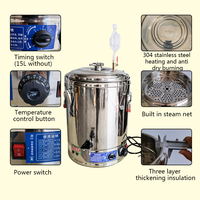 25l, le still est un vendeur à chaud, machine à eau distillée en acier inoxydable, moonshine whisky brandy moniteur de niveau d'alcool